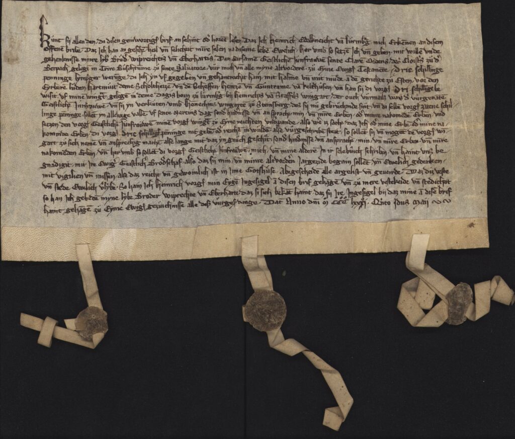 Digitalisat: HHStAW, Bestand 12, Nr. U 68 © 2023 Hessisches Hauptstaatsarchiv Wiesbaden. Alle Rechte vorbehalten.