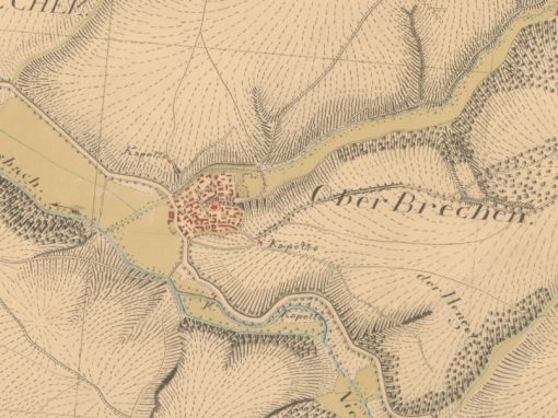 Kartenaufnahme der Rheinlande durch Tranchot und von Müffling (1803 - 1820) © GeoBasis-DE / LVermGeoRP (2025), dl-de/by-2-0, http://www.lvermgeo.rlp.de, Originale im Besitz der Kartenabteilung der Staatsbibliothek zu Berlin