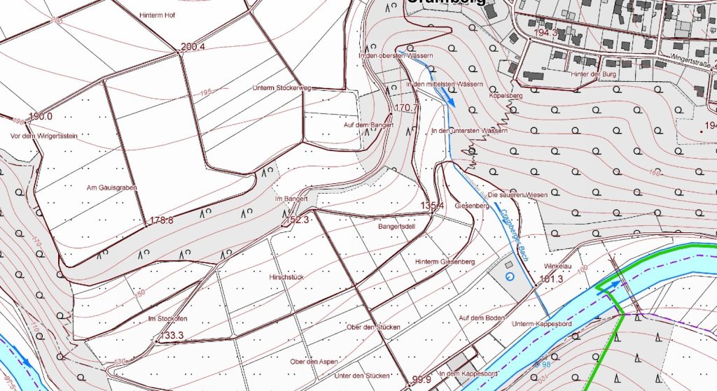 Liegenschaftskarte Cramberg, Ausschnitt © GeoBasis-DE / LVermGeoRP 2019, dl-de/by-2-0